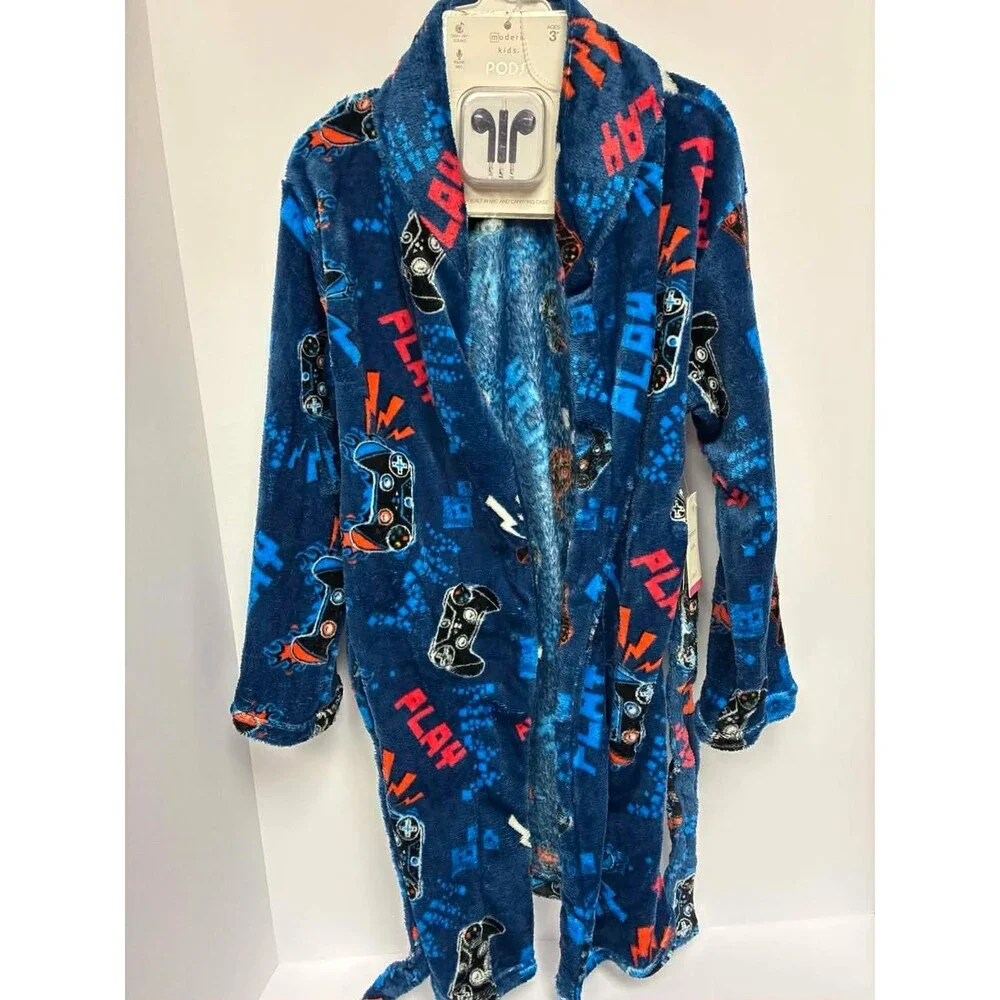 Modern Kids Plush X Box Robe With Pods Size Small